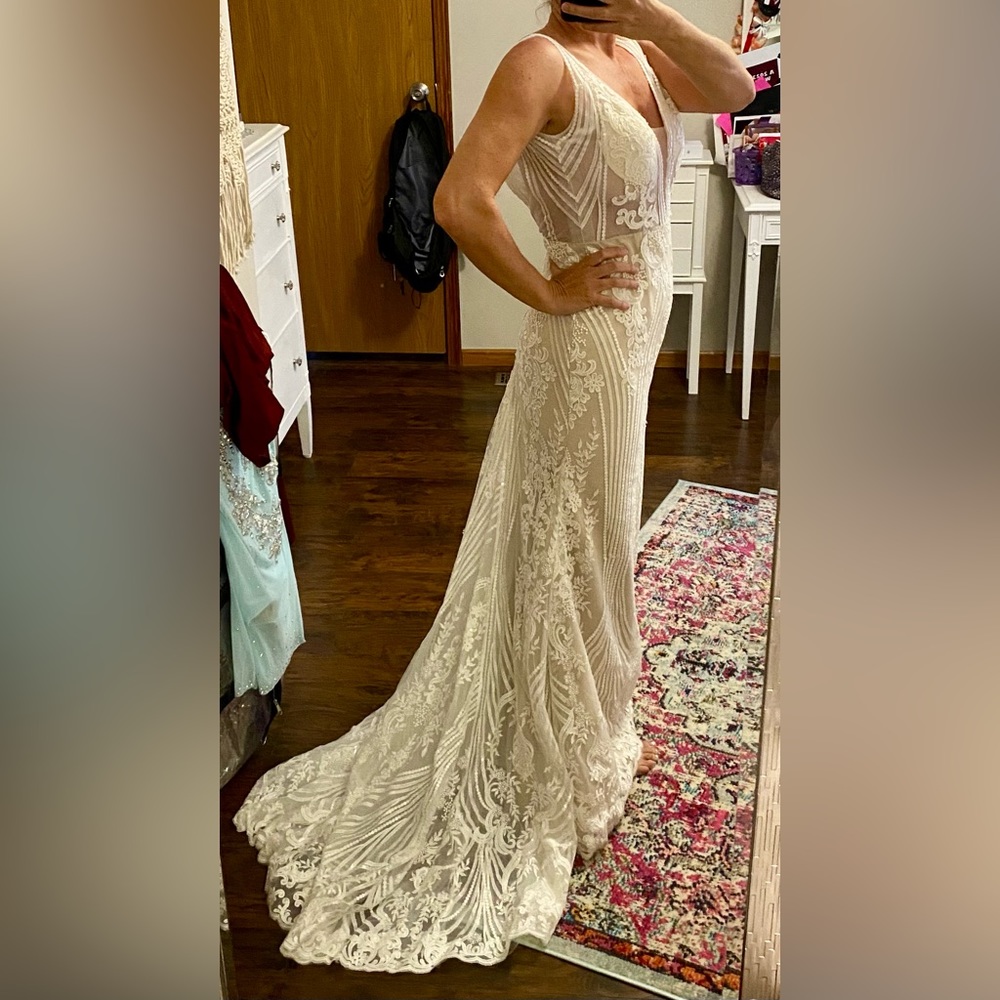 Stunning Custom Made Boho Style Wedding Dress by Hanayome Bridal!